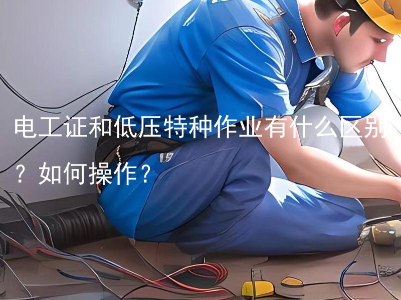 电工证和低压特种作业有什么区别？如何操作？