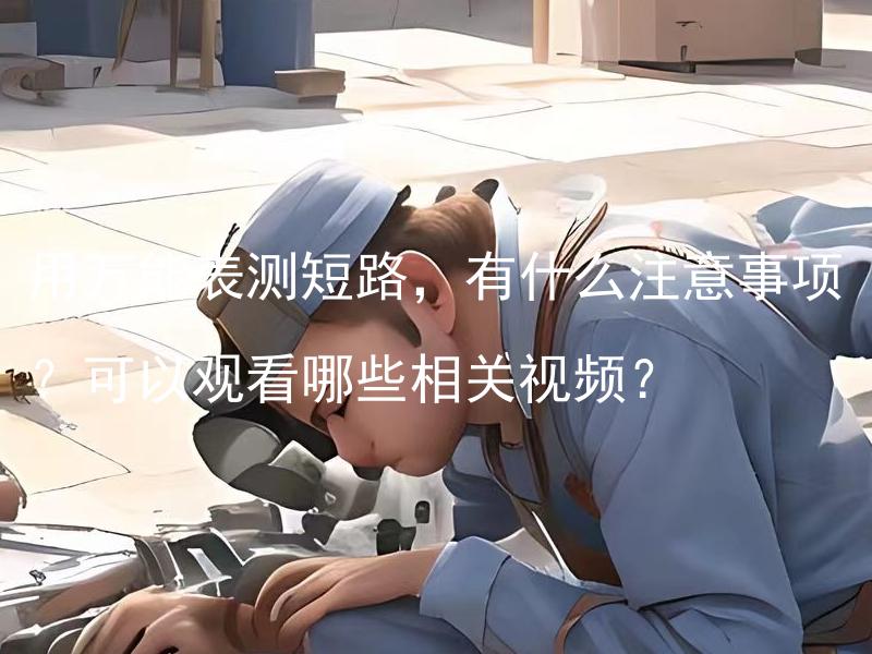 用万能表测短路，有什么注意事项？可以观看哪些相关视频？ 用万能表测短路时，有哪些实用技巧？对于初学者来说，如何避免基本错误？