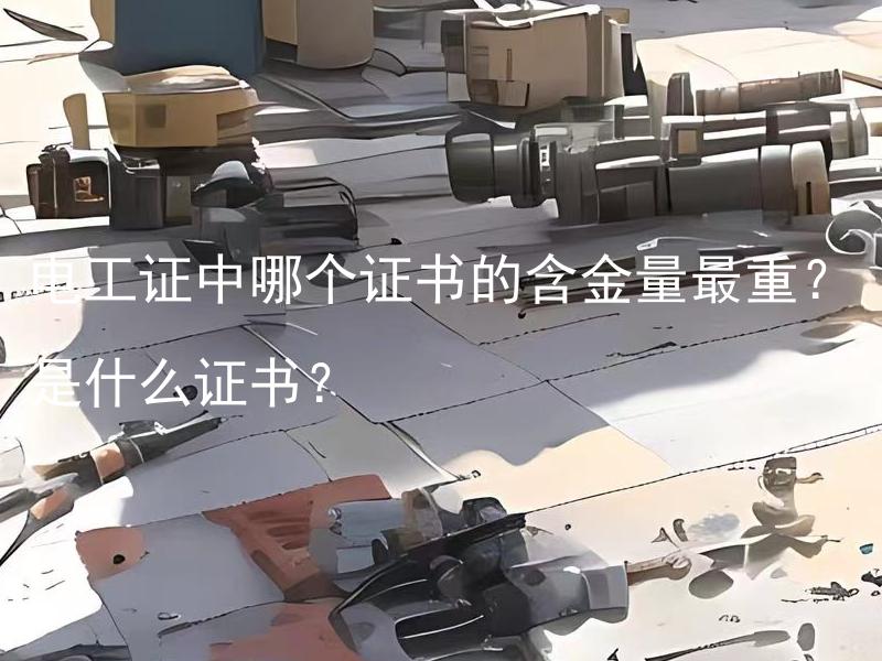 电工证中哪个证书的含金量最重？是什么证书？ 电工证中哪个证书的含金量最重？是否存在权威认证？