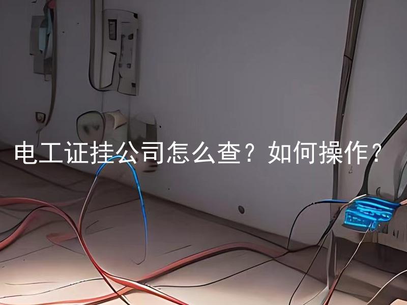 电工证挂公司怎么查？如何操作？ 电工证挂公司的流程是什么？需要满足哪些条件？