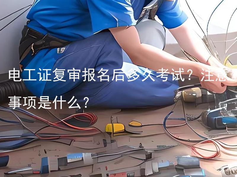 电工证复审报名后多久考试？注意事项是什么？