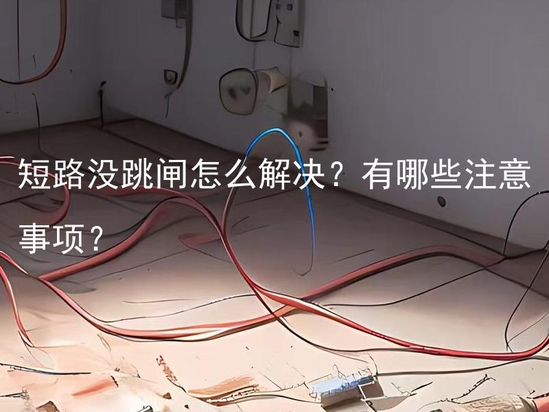 短路没跳闸怎么解决？有哪些注意事项？