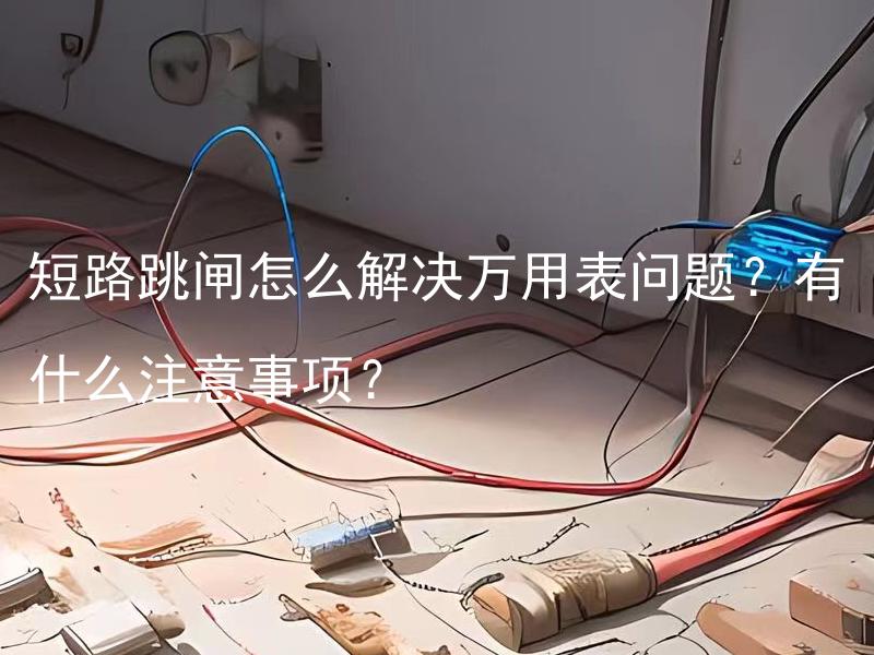 短路跳闸怎么解决万用表问题？有什么注意事项？